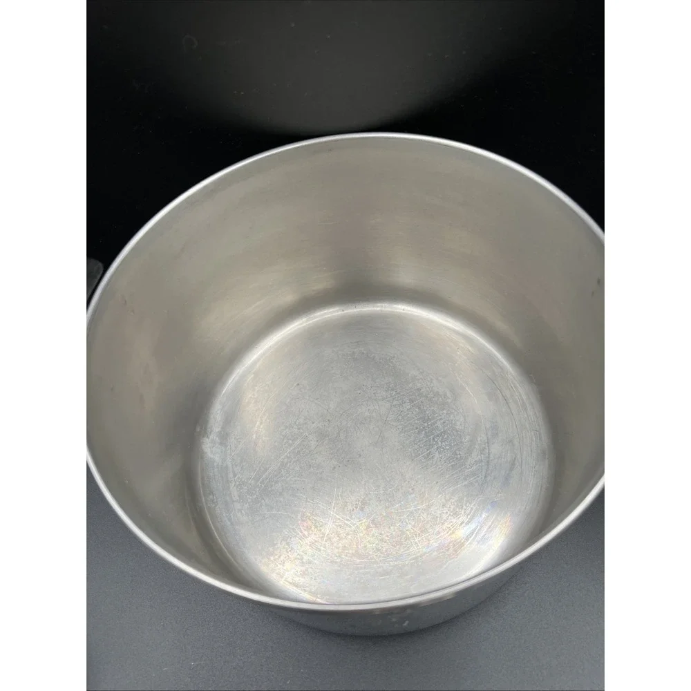 VTG Revere Ware 1801 4 Qt Stainless Steel Stock Pot Lid Copper Bottom 2363973